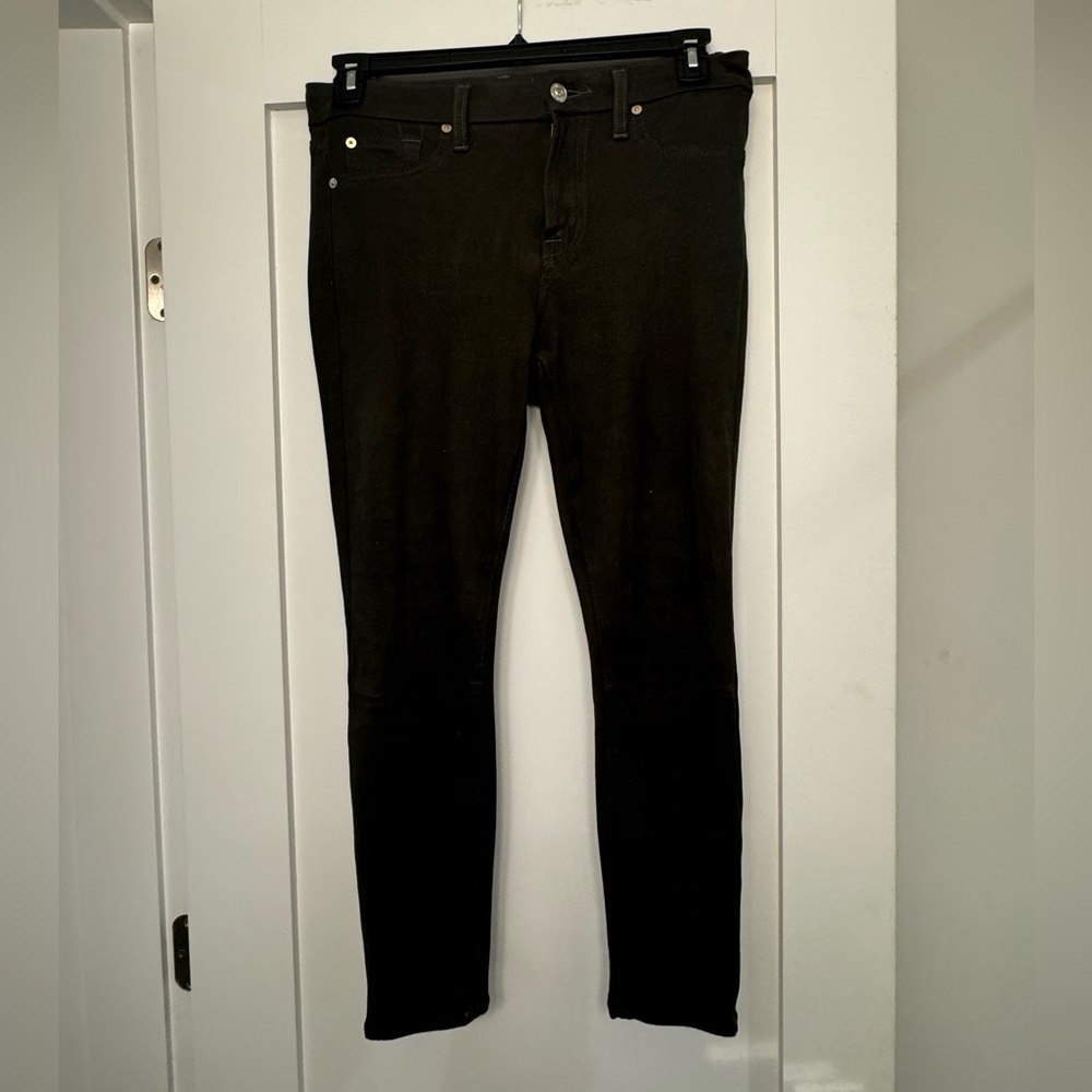 7 for all mankind pants; suede